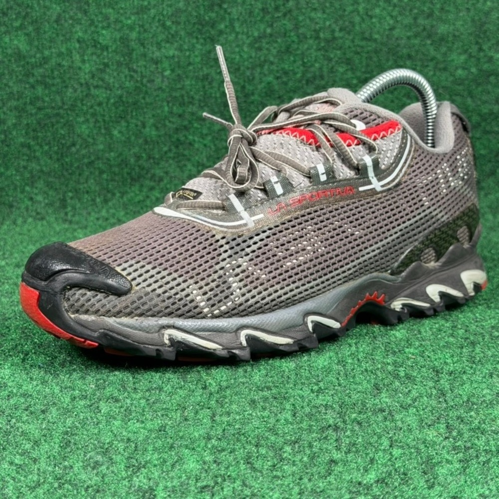 La Sportiva Wildcat 2.0 GTX Womens 9.5 Trail Running Shoes Grey Red Gore-Tex‎
